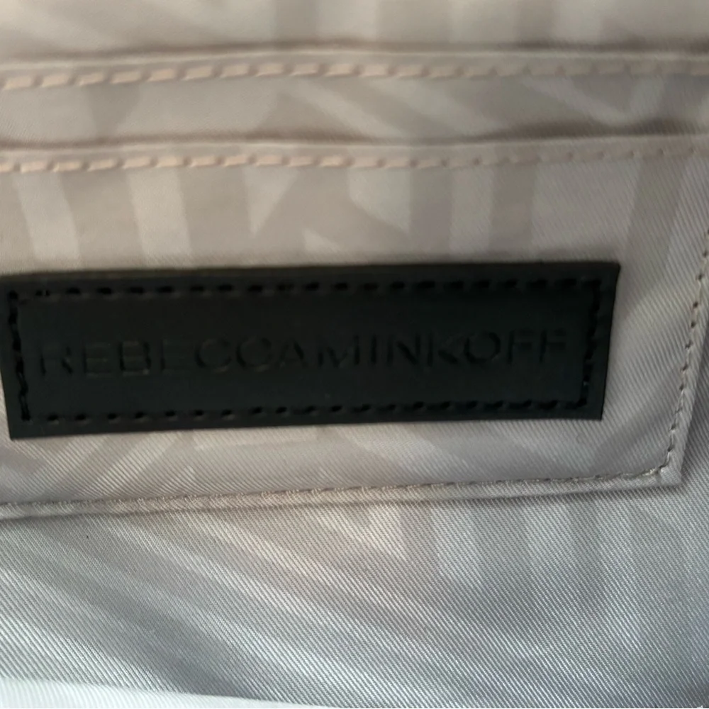 Rebecca Minkoff Cream Leather Crossbody Bag with Decorative Guitar style Strap - Picture 4 of 4